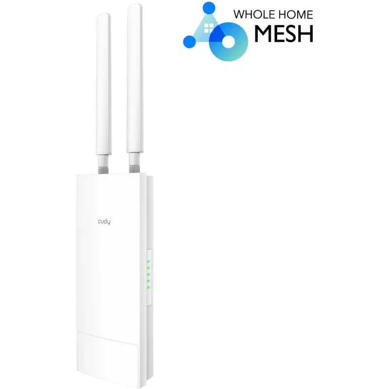 Access Point Cudy AP1300 Outdoor — dual-band 2.4/5 GHz, 300/867 Mbps, IP65, PoE, 2 external RP‑SMA antennas
