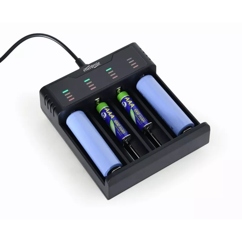 Battery Charger Gembird BC-USB-02 USB Lithium-Ion NiCd NiMH