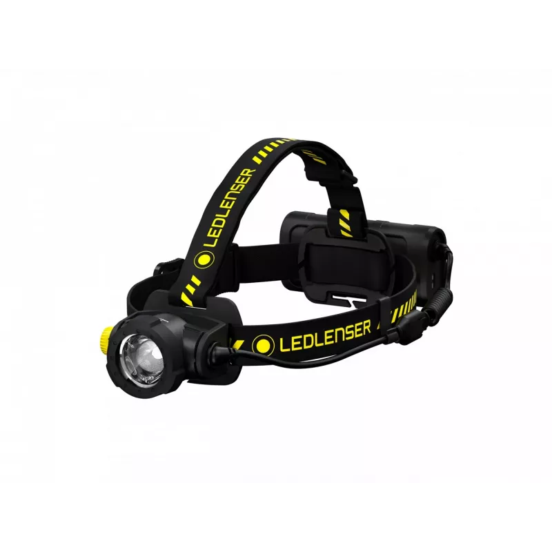 Headband flashlight Led Lenser H15R Work Black Yellow