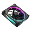 Case fan DeepCool FL12 120 mm, PWM, 500–2150 RPM, 55 CFM, 2.82 mmH2O, FDB, multi-LED, black