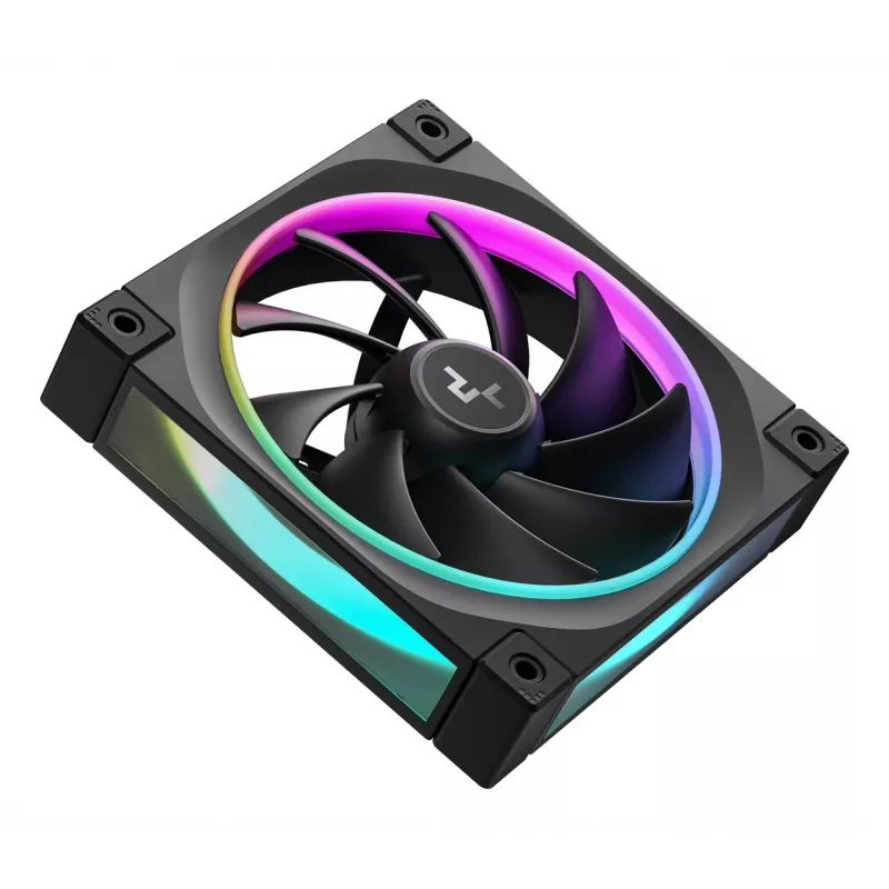 Case fan DeepCool FL12 120 mm, PWM, 500–2150 RPM, 55 CFM, 2.82 mmH2O, FDB, multi-LED, black