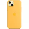 Silicone Case Cover Apple iPhone 15 Plus MagSafe Orange