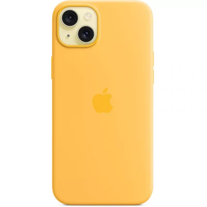 Silicone Case Cover Apple iPhone 15 Plus MagSafe Orange