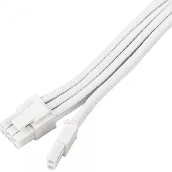 Power supply extension cable SILVERSTONE PCIe 8‑pin SST-PP07E-PCI8W-V2 30 cm white