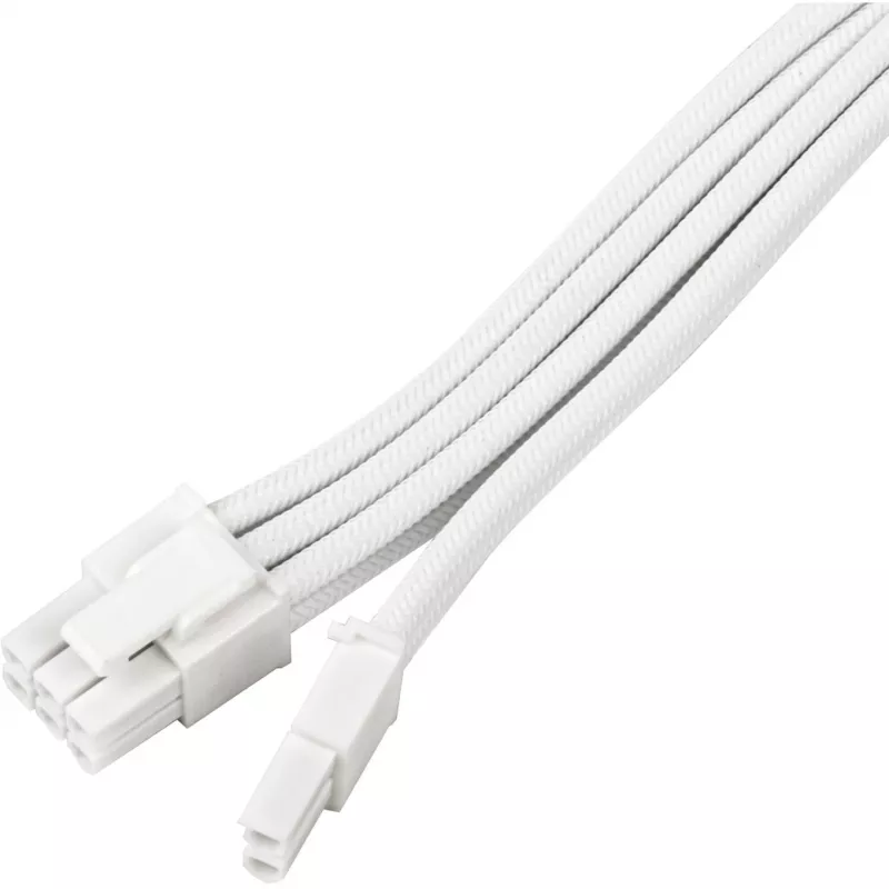 Power supply extension cable SILVERSTONE PCIe 8‑pin SST-PP07E-PCI8W-V2 30 cm white