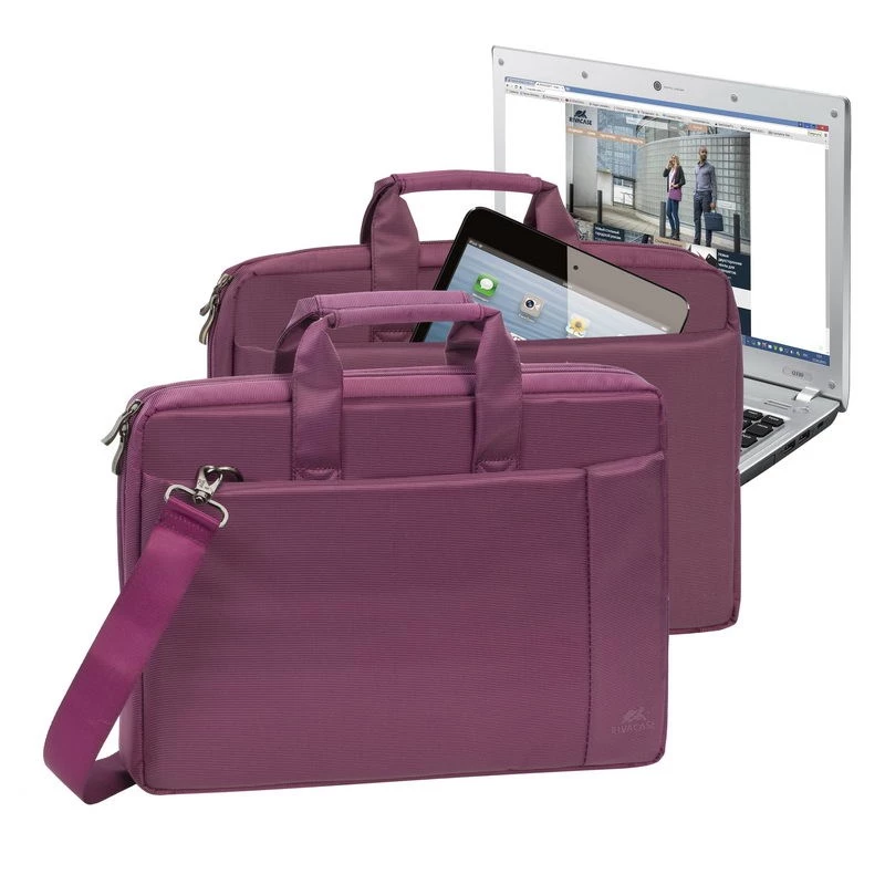 Rivacase 8231 39.6 cm (15.6) Messenger case Purple