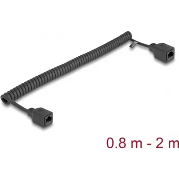 Networking Cable DeLOCK 90671 RJ-45 Cat5e 2 m Black