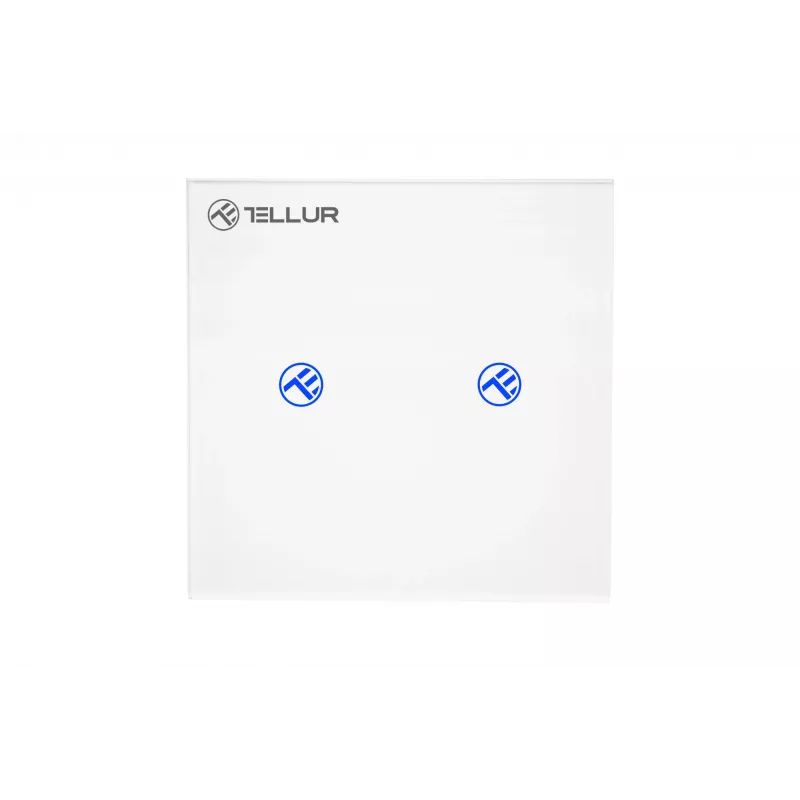 Smart WiFi switch Tellur SS2N — 2-port, 1800W total, 10A per channel