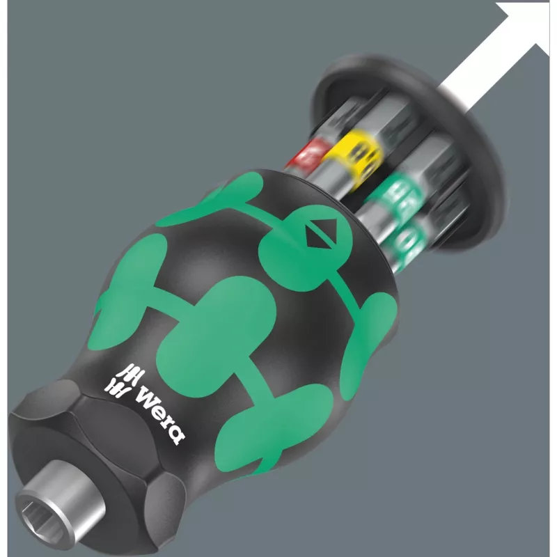 Kraftform compact Stubby Magazin 1 Bit-Set (black/Green, 7-piece)