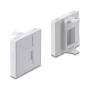 Snap-in 45×45 mm Keystone Module Cover DELOCK Easy 45 for 1 Port, ABS, white, with dust cap