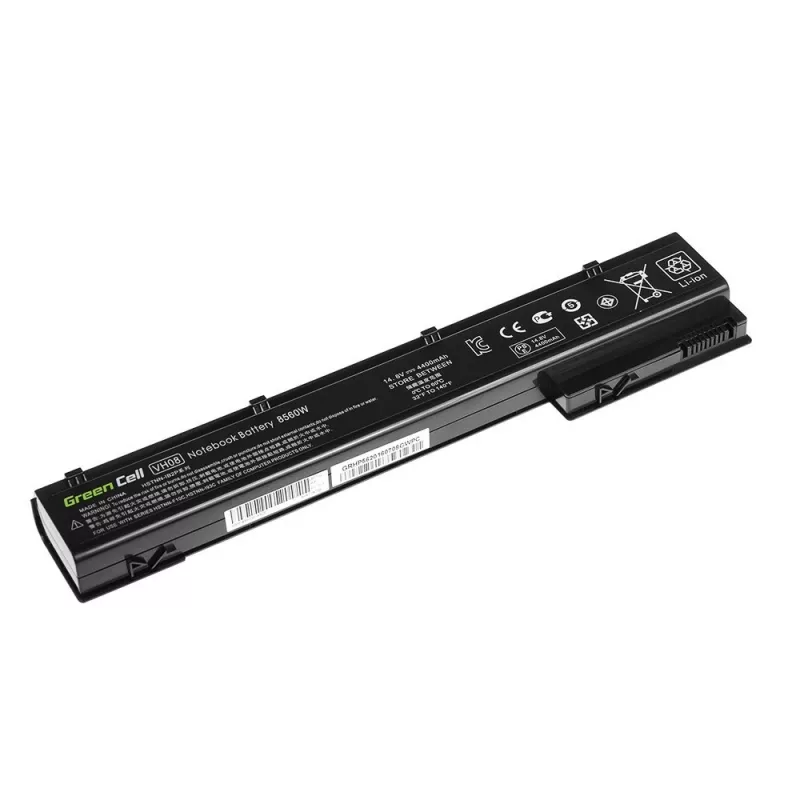 Battery Green Cell HP56 for HP EliteBook 8560w 8570w 8760w 8770w, Li‑Ion 4400 mAh, black
