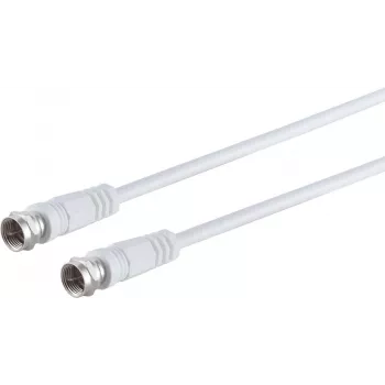 Coaxial Cable S/CONN 80094-32 3.75 m F-type White