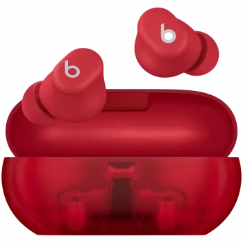 Beats Solo Buds - True Wireless Earbuds - Transparent Red,Model A3151 A3150 A3152