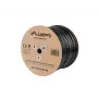 LANBERG networking cable Cat5e LCF5-21CU-0305-BK, F/UTP copper, 305 m, 24 AWG, PE jacket, black