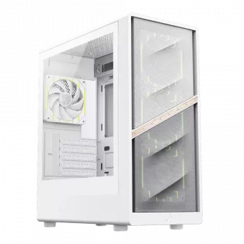 Gamemax Case | AERIS 330 MW | White | Mini Tower | Power supply included No