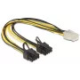 DeLOCK 83433 internal power cable 0.3 m PCI-E 6+2 pin 6-pin