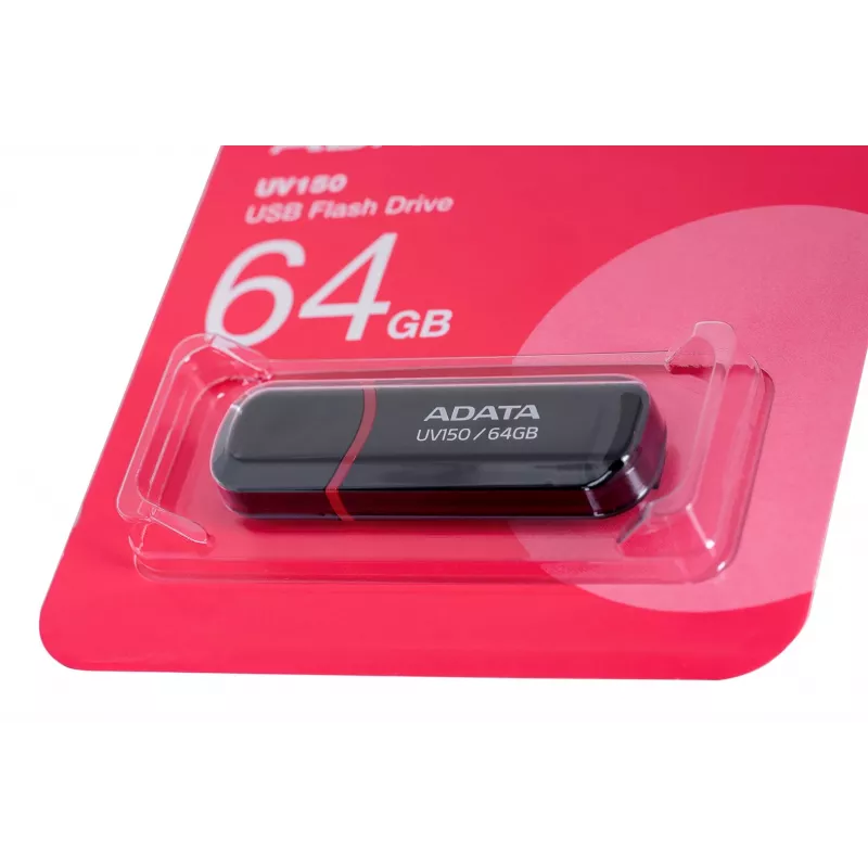 ADATA 64GB DashDrive UV150 USB flash drive USB Type-A 3.2 Gen 1 (3.1 Gen 1) Black