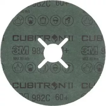 Abrasive Fiber Disc 3M Cubitron II 180 x 22 mm, grit 80+, pack of 25