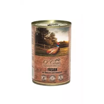 Wet dog food o'canis Pheasant with Carrots 400 g — complete canned meal, 80.5% moisture, 7.2% protein