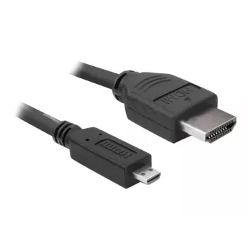 DeLOCK - Video- / Audio Cable - HDMI - 32 AWG - HDMI, 19-pin (M) - 19-pin Micro-HDMI (M) - 3 m (82663)