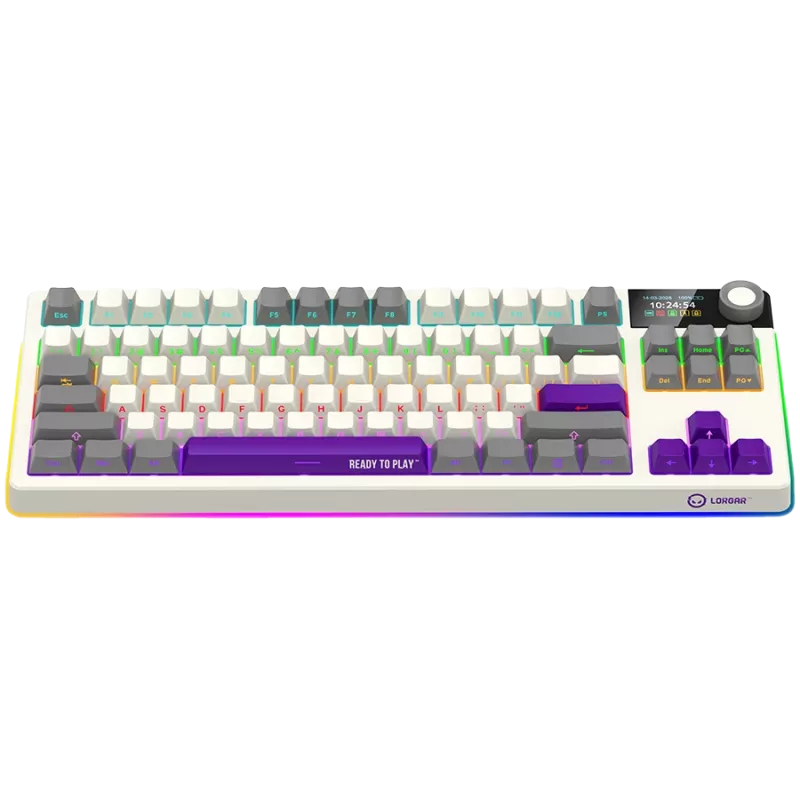 LORGAR KBP70TKLW, Wireless TKL Mechanical Gaming Keyboard Pro, Beige, EN layout