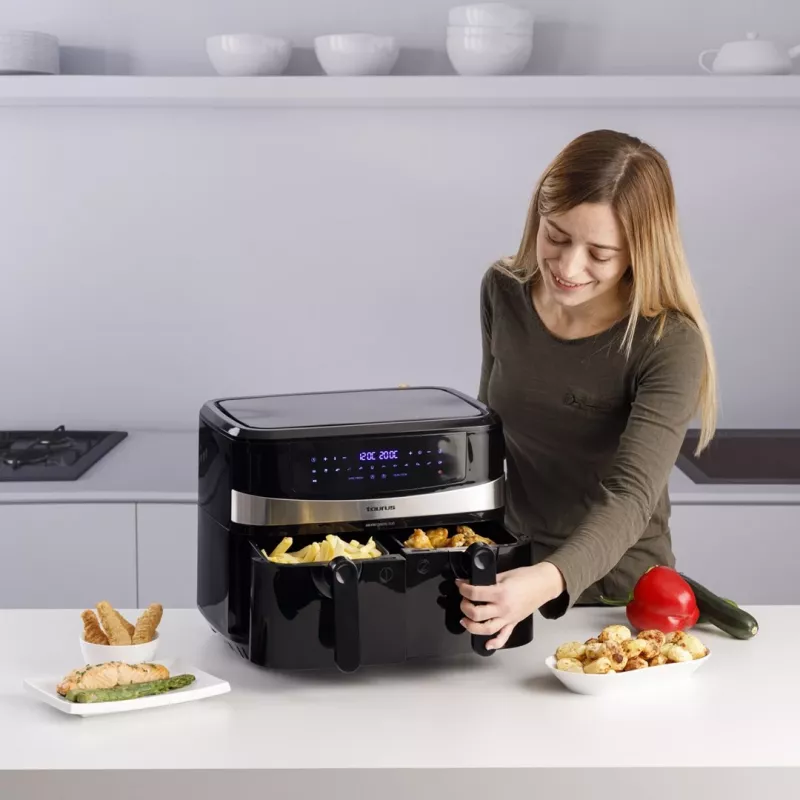 Taurus Air Fry Digital Duo Double 9 L 2200 W Hot air fryer Black
