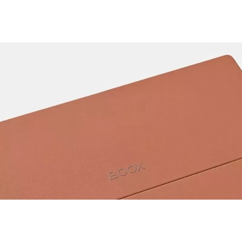 Keyboard case for Onyx Boox Note Max and Tab X C — brown protective folio with integrated keyboard
