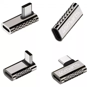 Cable Gender Changer 4smarts 540464 USB-C to USB-C Silver