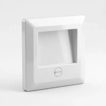 Wall plate / switch cover by busch jaeger 2539-214, screwless design, white, 54×54 mm