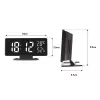 Digital LED alarm clock GreenBlue GB395 with temperature display