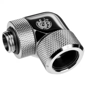Tubing for computer cooling system BitsPower BP-E90RMLA16, brass, 16 mm diameter, silver