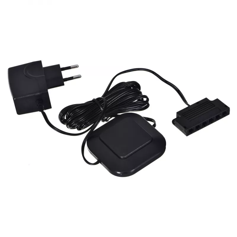 Shelf-mounted LED light cama meble Cama rectangular 2LED surface-mounted black cool white