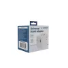 Travel power adapter GEMBIRD TPA-1A2C20-01-W — 20 W, USB-A (18 W) + 2× USB-C (20 W), Type E plug, white