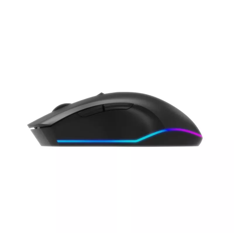 Wireless RF Optical Mouse Gembird MUSGW-6BL-02 — right-hand, 3200 DPI, 6 buttons, black, RGB