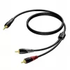 Stereo 3.5 mm jack male to 2x RCA (Cinch) male cable Procab 3 m