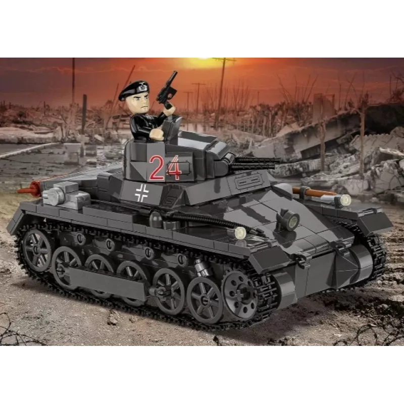 Building Set Cobi Panzer I Ausf. B – 654 pieces, detailed model tank kit