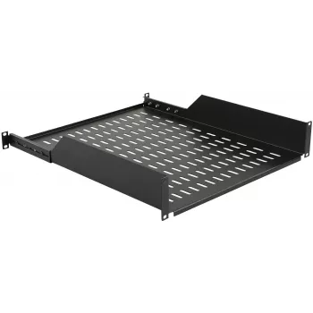 Rack shelf LOGON RAS410BL Black 50 kg capacity 19 inch