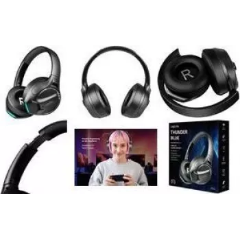 LogiLink BT0070 Over Ear Headphones Bluetooth Black (BT0070)