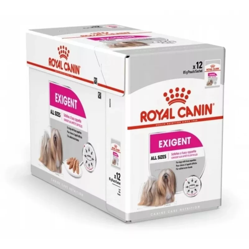Wet Dog Food Royal Canin Exigent Meat Universal 12×85 g — Poultry, Adult, For Fussy Dogs