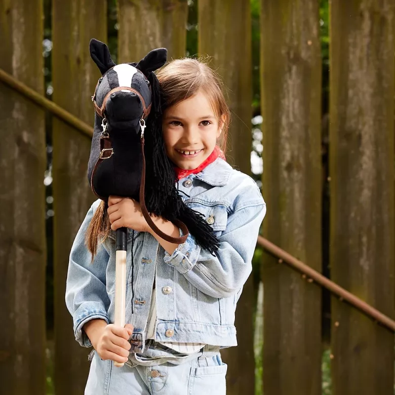 Horse on a stick HOPPIHORSE Hobby Horse A3 black