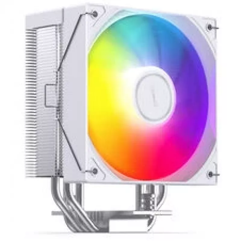 CPU cooler Jonsbo CB40 WHITE ARGB, PWM control, ARGB lighting, compact tower, white