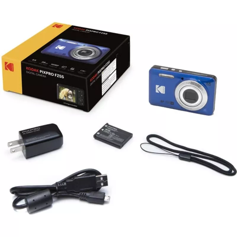 Kodak PIXPRO FZ55 1/2.3 Compact Camera 16 MP CMOS 4608 x 3456 Pixel Blue (FZ55BL)
