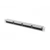 Lanberg PPUA-1024-S 24-Port Cat6a UTP 1U 19 inch Patch Panel Grey