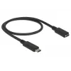 USB Cable DeLOCK 85532 USB 3.2 Gen 1 0.5m USB C Black