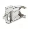 Keystone module DELOCK RJ45 to LSA Cat.6A shielded tool-free, flat, silver/white, with dust cap