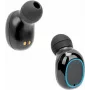 Manhattan Bluetooth In-Ear Headphones, Black, Microphone, Integrated Controls, Sweatproof, Noise Isolating, 5 hour usage time, Max Range 10m, Charging Case with Powerbank (1200mAh), Bluetooth v5.0, USB-A charging cable included, 3 Year Warranty