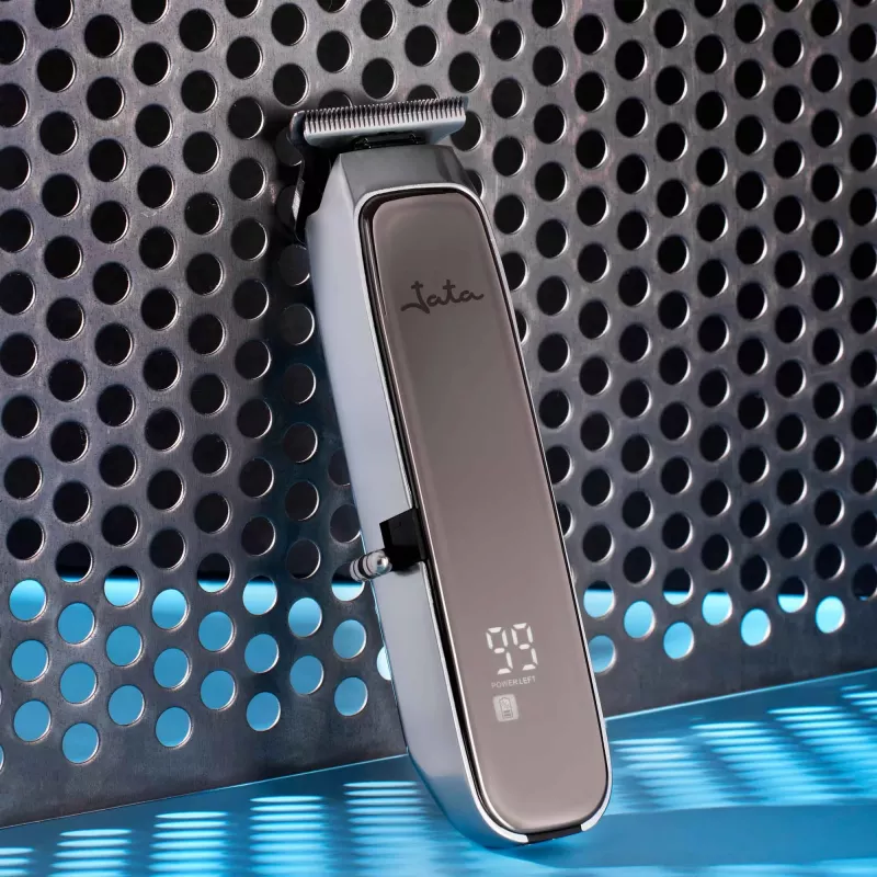 Hair Trimmers JATA JBCP3315 Black Grey LED Display 80 min