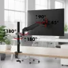 Monitor mount MACLEAN MC-135 gas spring for 17 inch–32 inch screens, load 2–10 kg, black