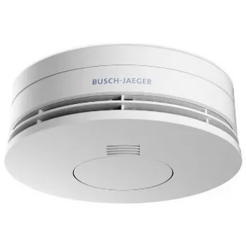 Smoke detector Busch-Jaeger 2CKA006800A2717 optical wired, battery 3 V, Ø 120 mm, H 47.5 mm