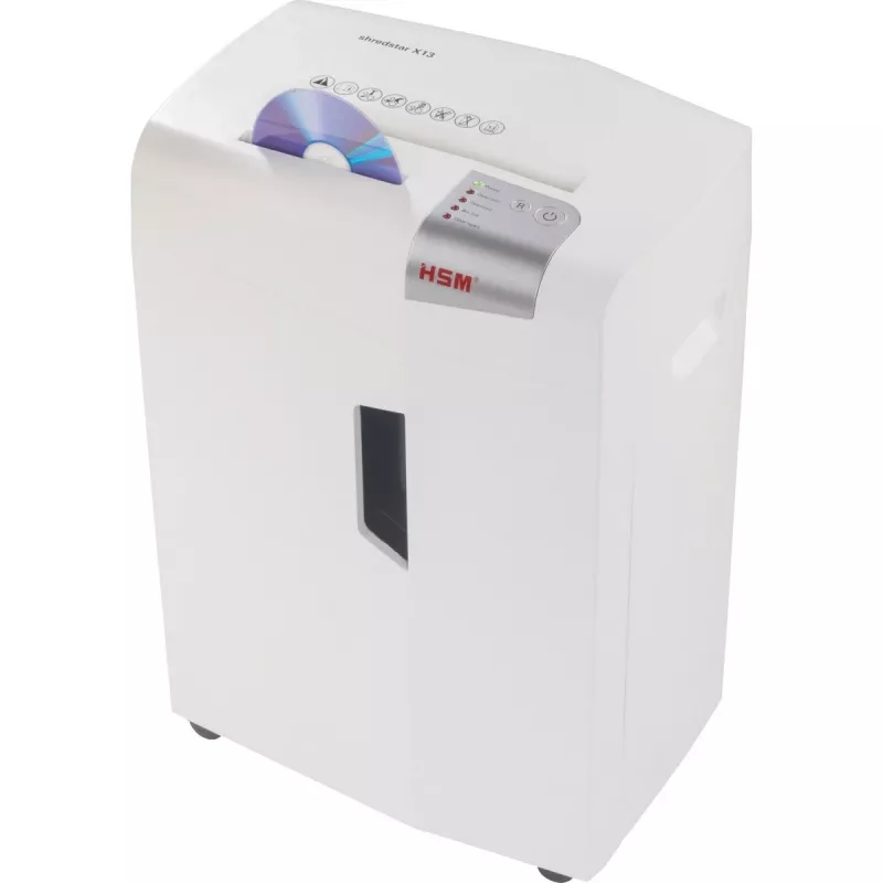 HSM shredstar X13 document shredder, 4 x 37 mm + separate CD-cutting mechanism